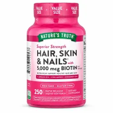 Nature's Truth Hair Skin Nails 5000 mcg 250 softgel