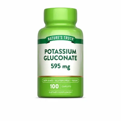 Nature's Truth Potassium Gluconate 595 mg, 100 Caplets