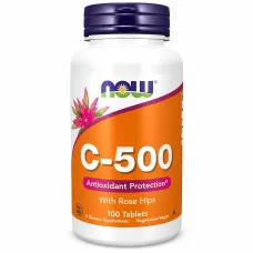 NOW vitamin C-500 RH 100 TABS