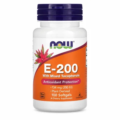 NOW Vitamin E-200 - 100 softgels