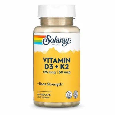 Solaray Vitamin D3 + K2 5000 mg 60 caps