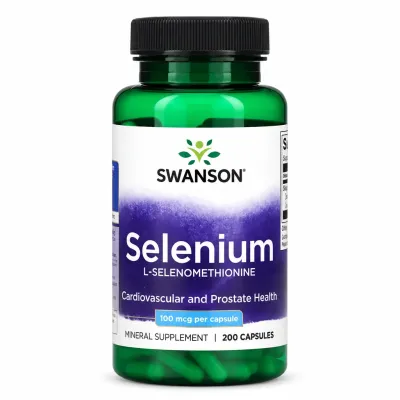 Swanson Selenium L-Selenomethionine 100 mcg 200 Caps